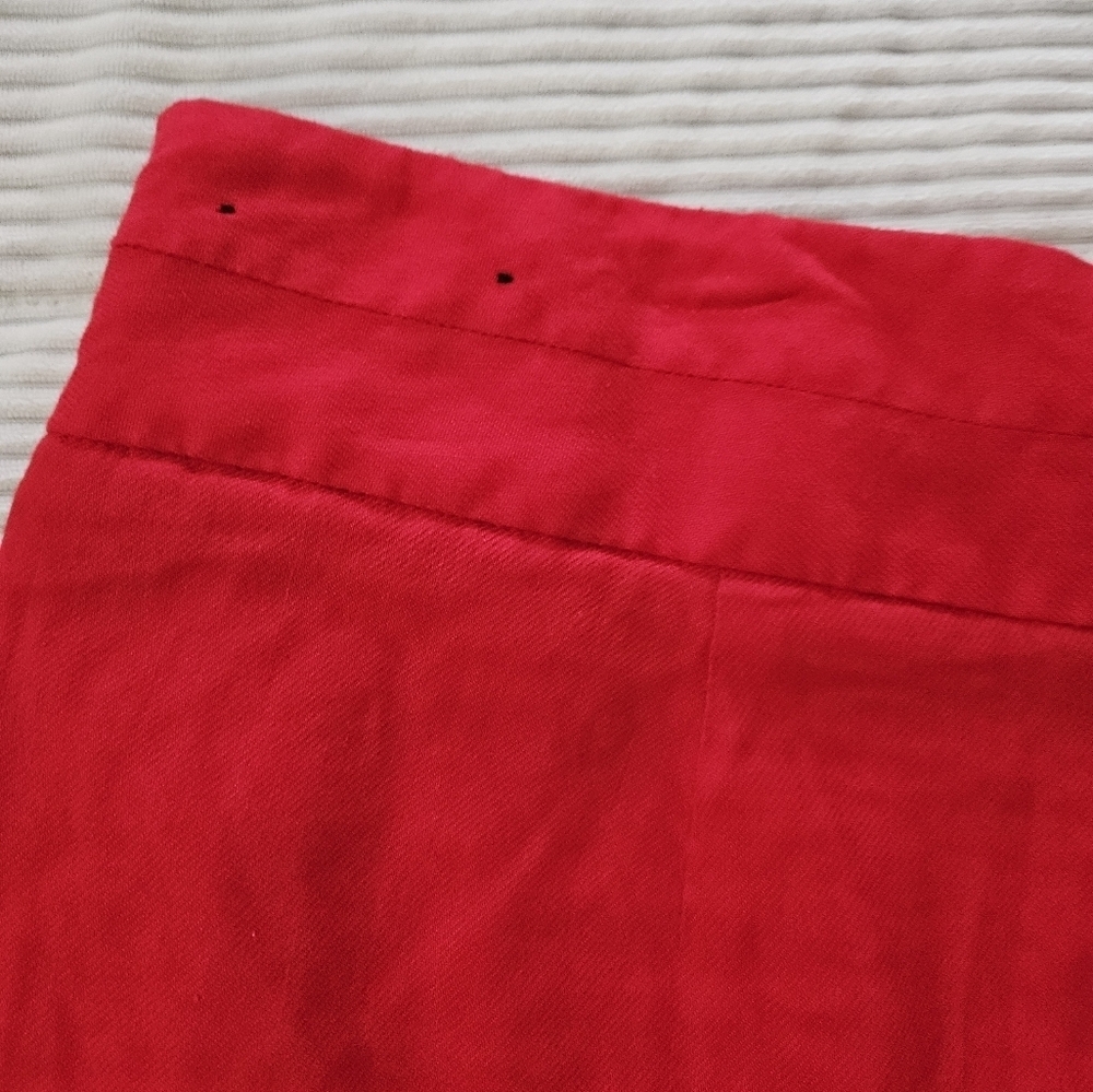 Worthington Women's Red Shorts Linen Blend Size 16 - Picture 10 of 10